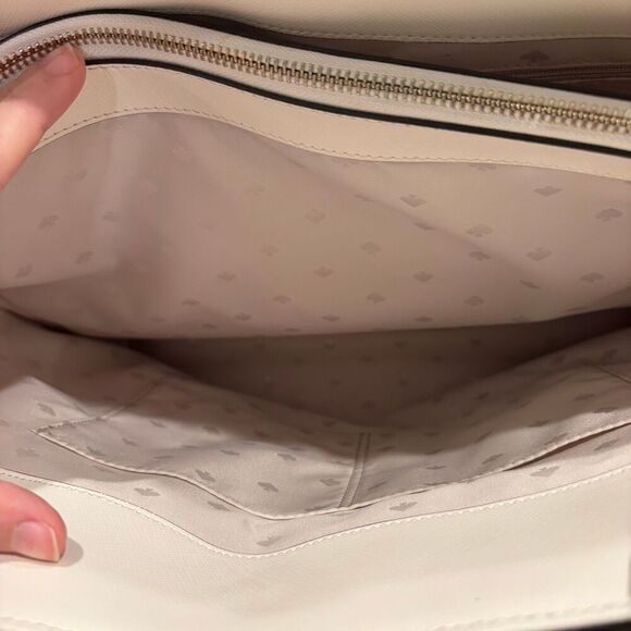 Kate Spade New York Staci Lily Blooms Floral Laptop Tote EUC MSRP $449 - Picture 8 of 10